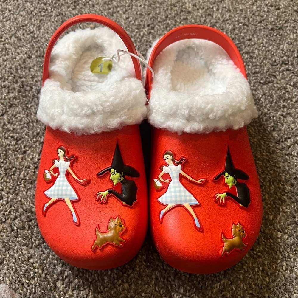 Wizard Of Oz Wicked Witch Dorothy Clogs Ruby Red Shoes Kids Size 13/1